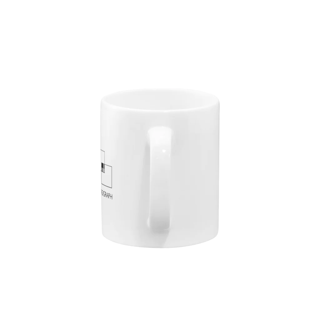 :)ヒラオカのわーくしょっぷの□×2=MONOQLO Mug :handle