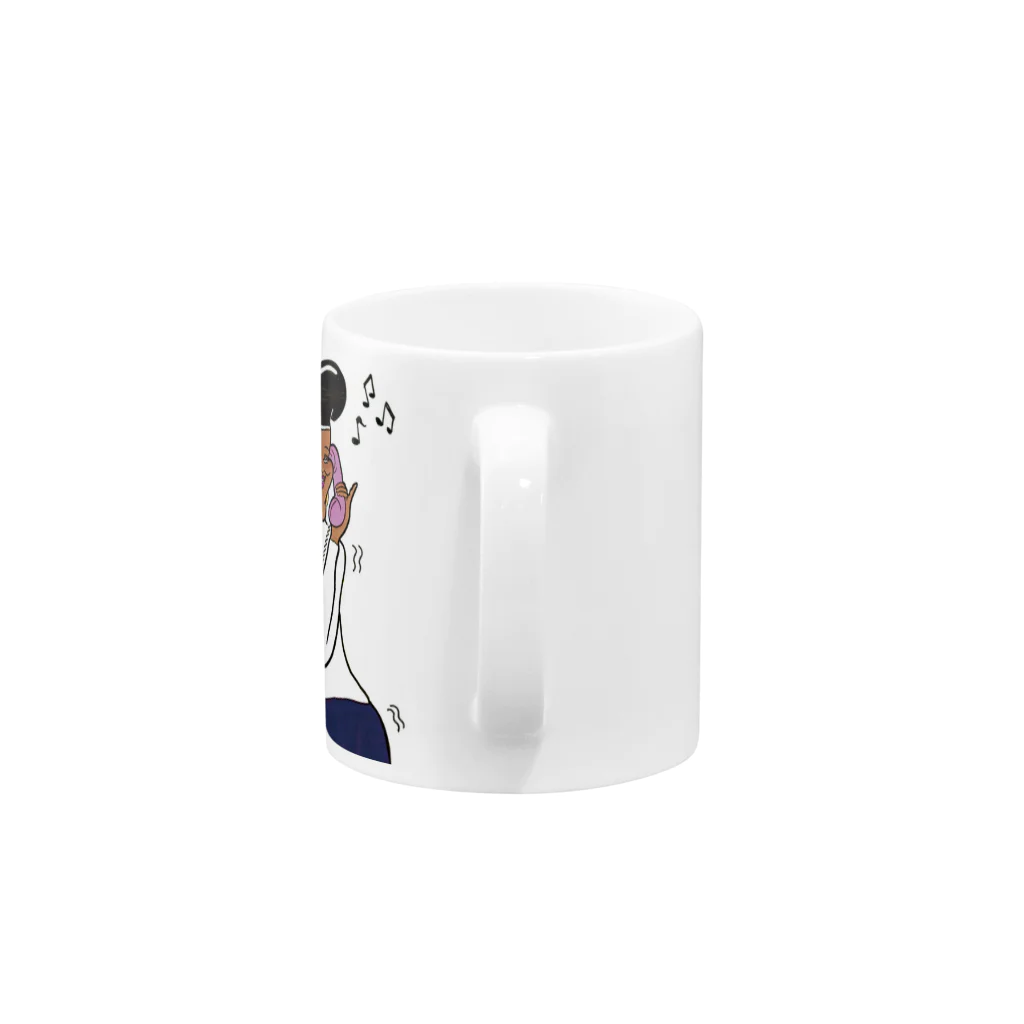 mellowmoood shopのDJ あ Mug :handle