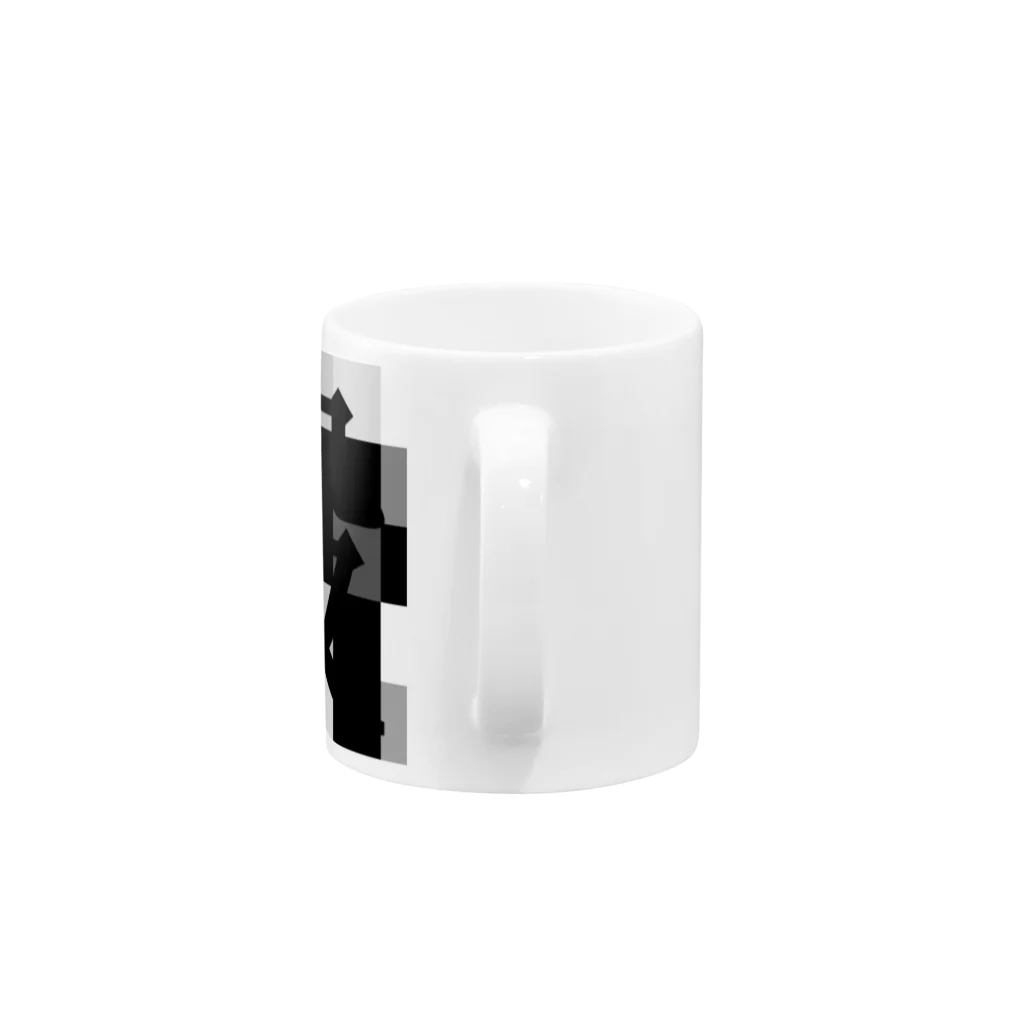 ココロアナタのぶっそうちゃん Mug :handle