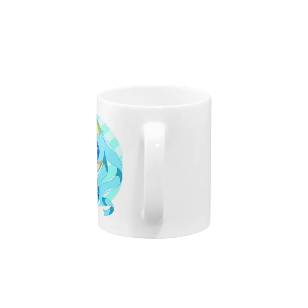 さみ＠おベイちゃーん♥♥♥のレオちゃん（青ドーナツ） Mug :handle