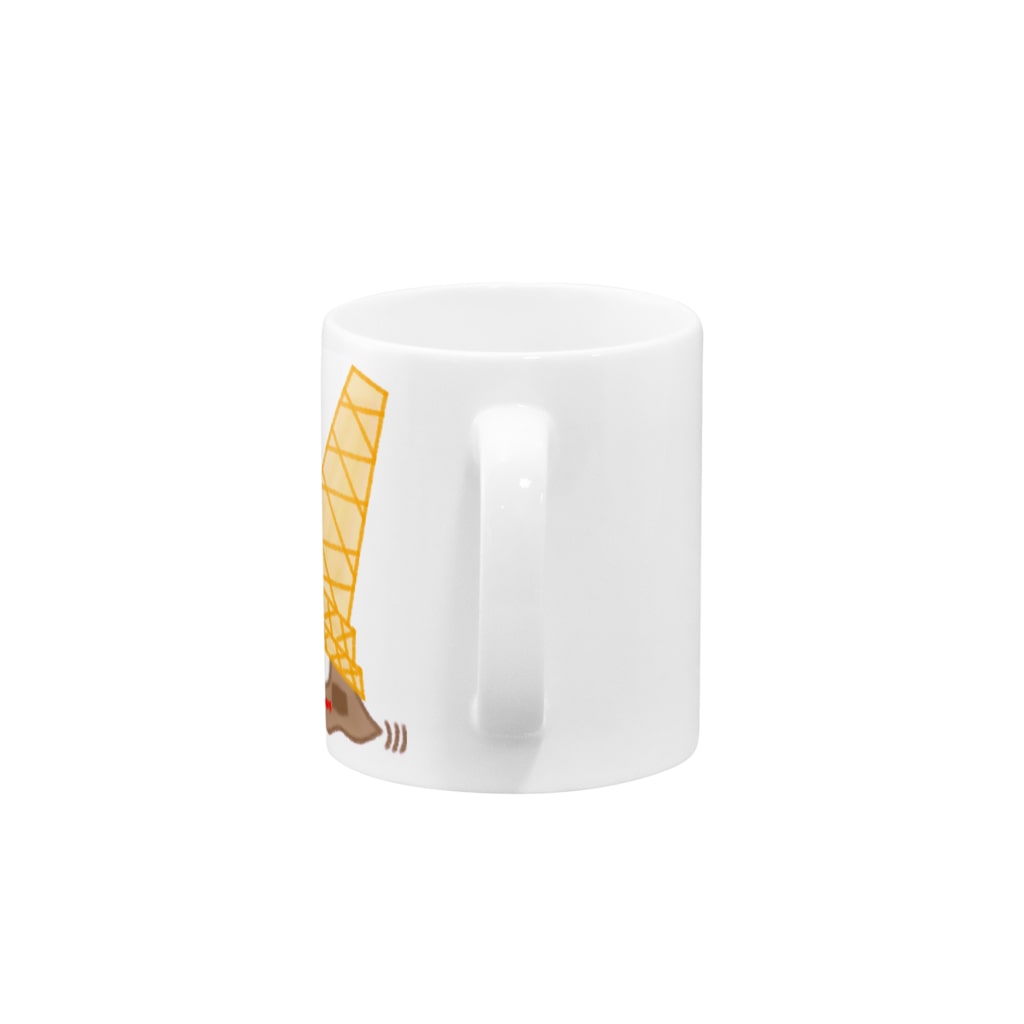 天獄堂のアイススライムチョコレートフレーバー Mug :handle