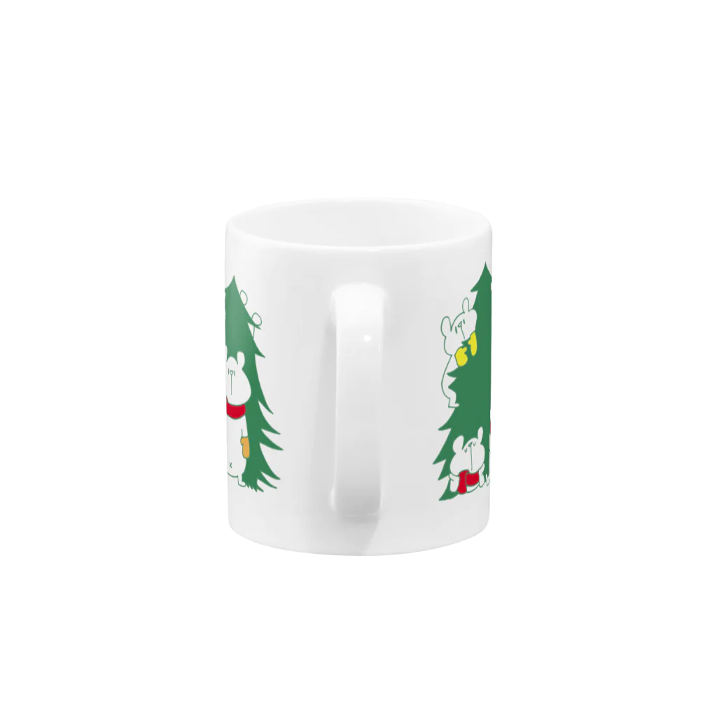 shirokumasaanのクリスマス限定　もみの木 Mug :handle