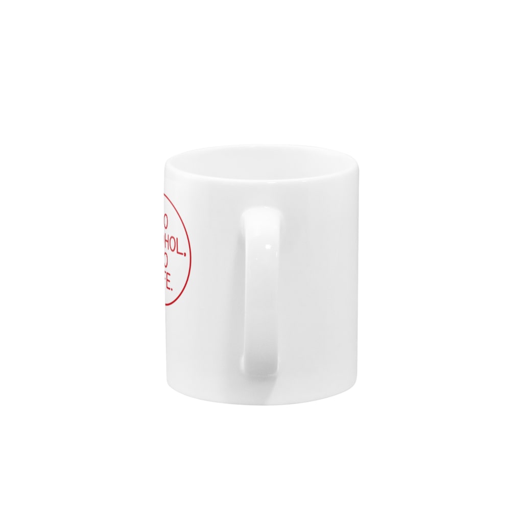 stereovisionのNO ALCOHOL, NO LIFE. Mug :handle