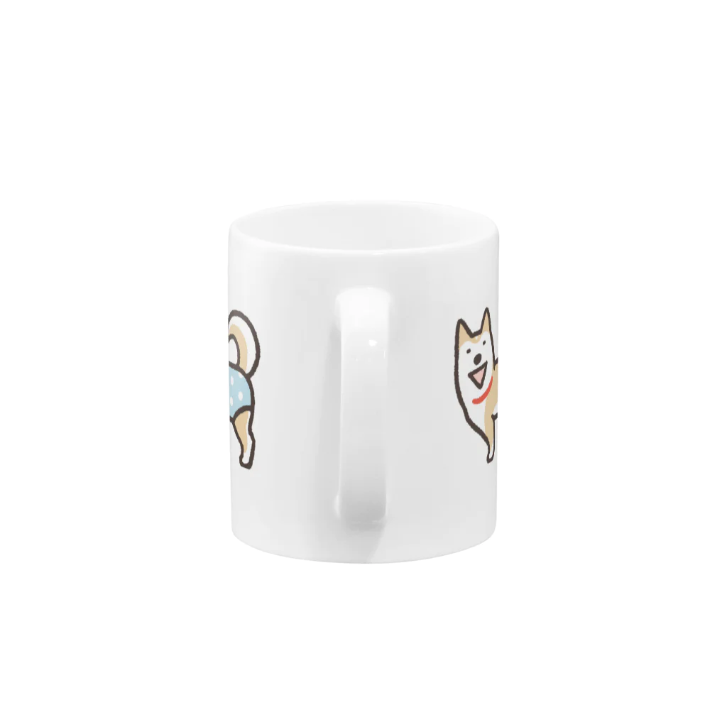 のばされわんこ SUZURI店の◆のびわんこ Mug :handle