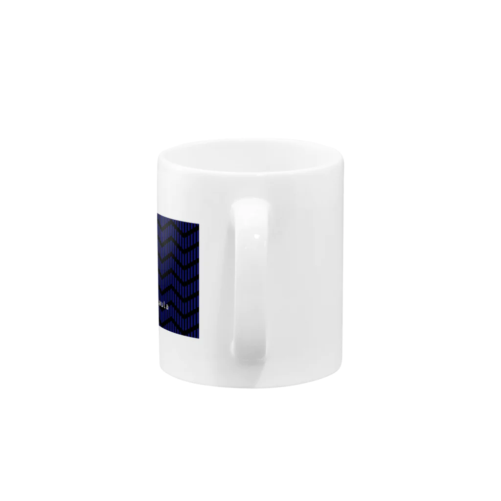 kaulaのkaula_zigzag01(black) Mug :handle