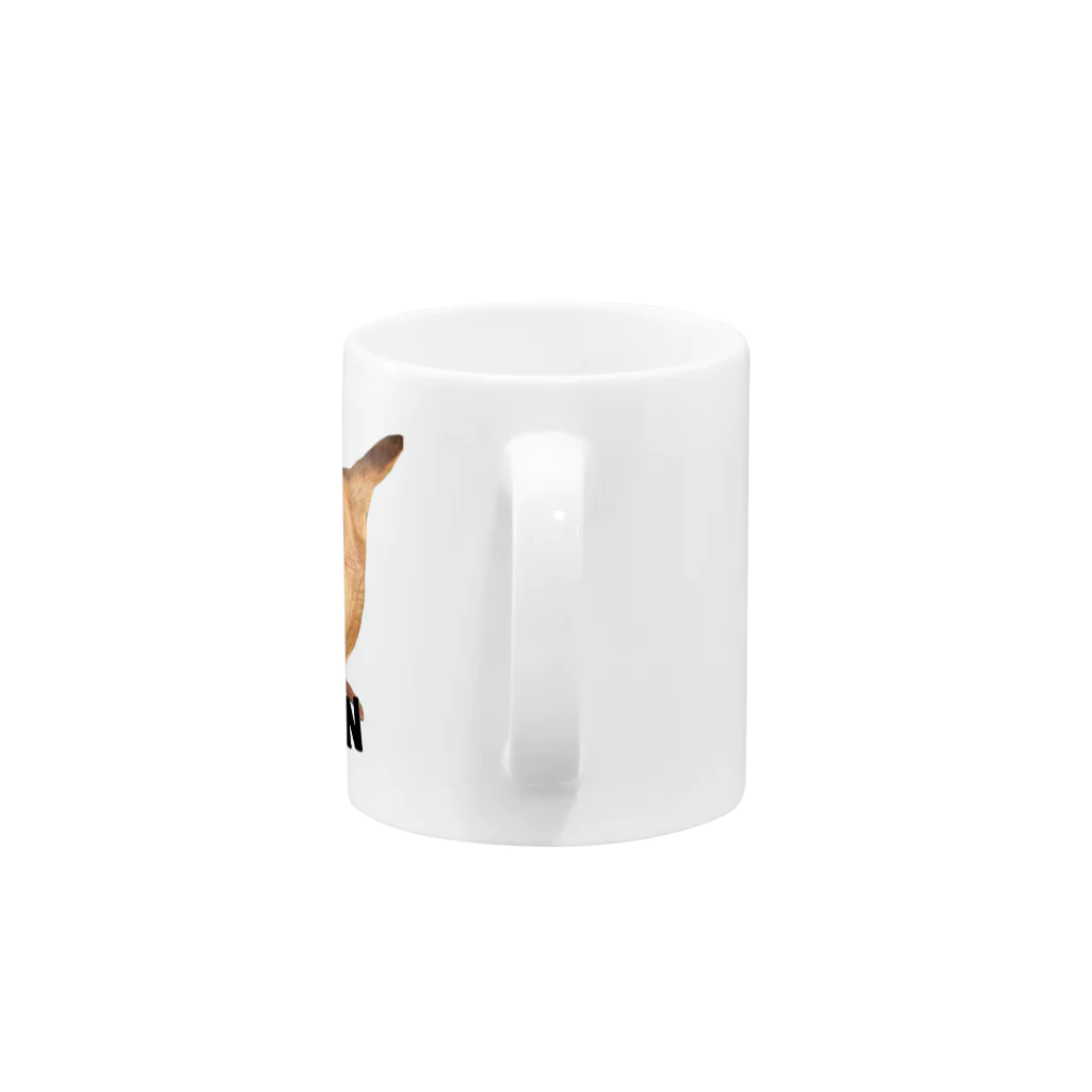 Ikukoの紀州犬　REN Mug :handle