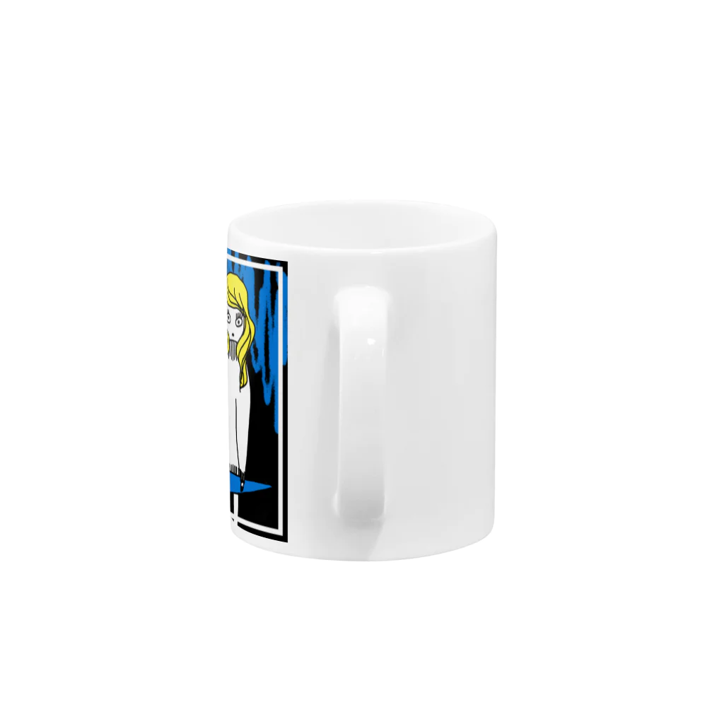 sinoop2 STOREのPhotoshop girl BLUE（β版） Mug :handle