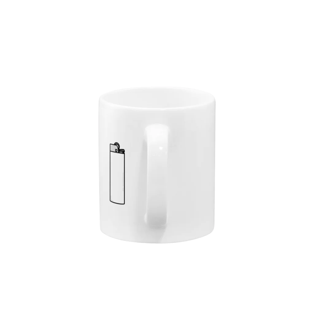 Meの100円ライター Mug :handle