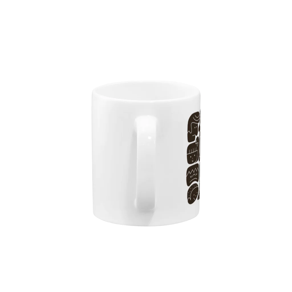 boo-banaのWHAT IS YOUR FACE? Mug :handle