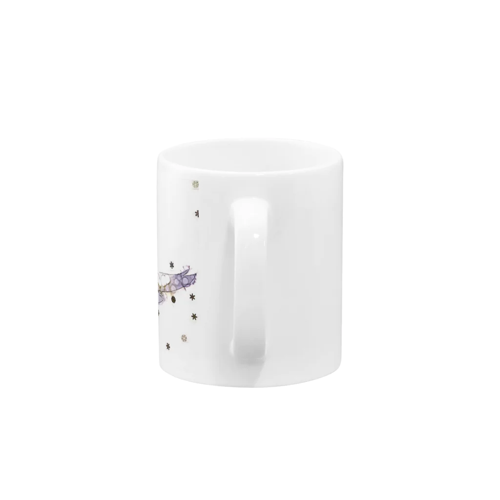 Escortの天使とキャンドル Mug :handle