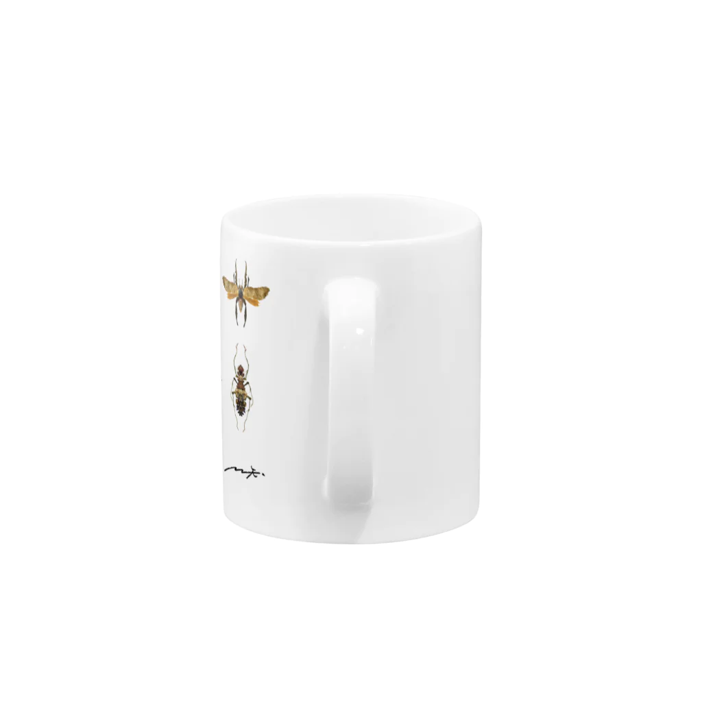 TAKUMIX WEB STOREの「Lif-e-Motion」それぞれの成虫全部 Mug :handle