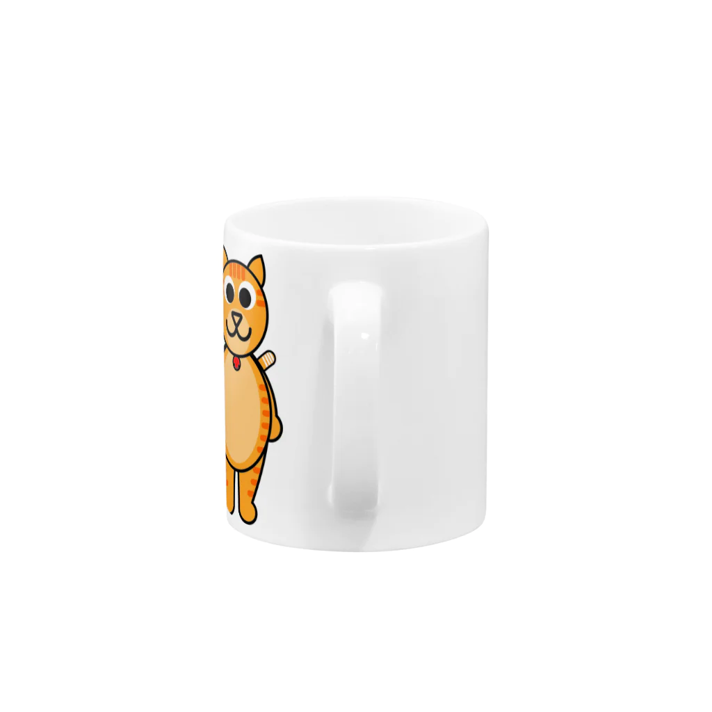 ちづの茶トラ猫のミルク Mug :handle