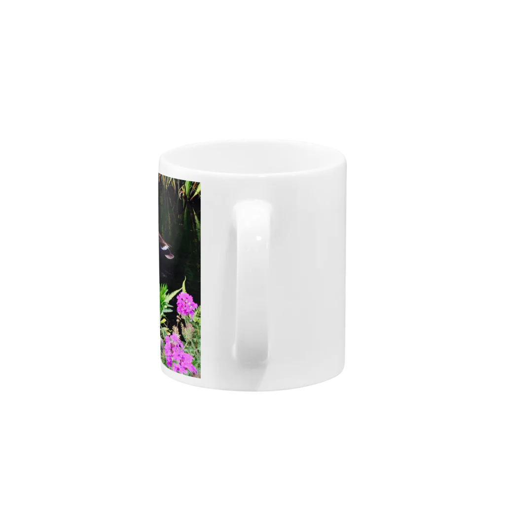 cotton flowerのカモのお散歩 Mug :handle