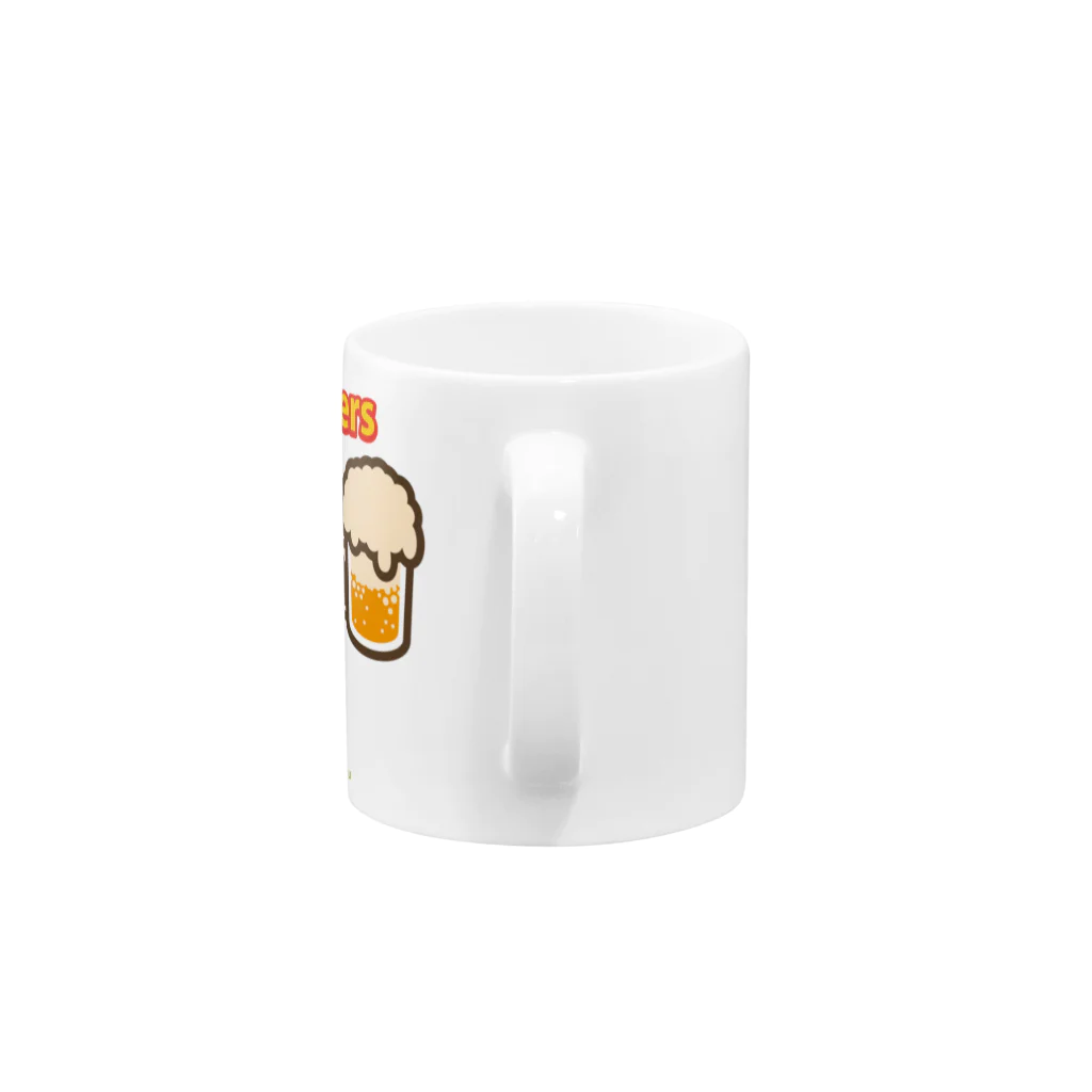 ザ・ワタナバッフルのぽっこりゴリラ"cheers：かんぱーい" Mug :handle