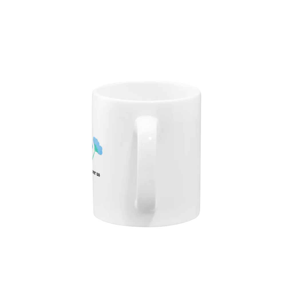 koricontentsの幸福　青い花 Mug :handle