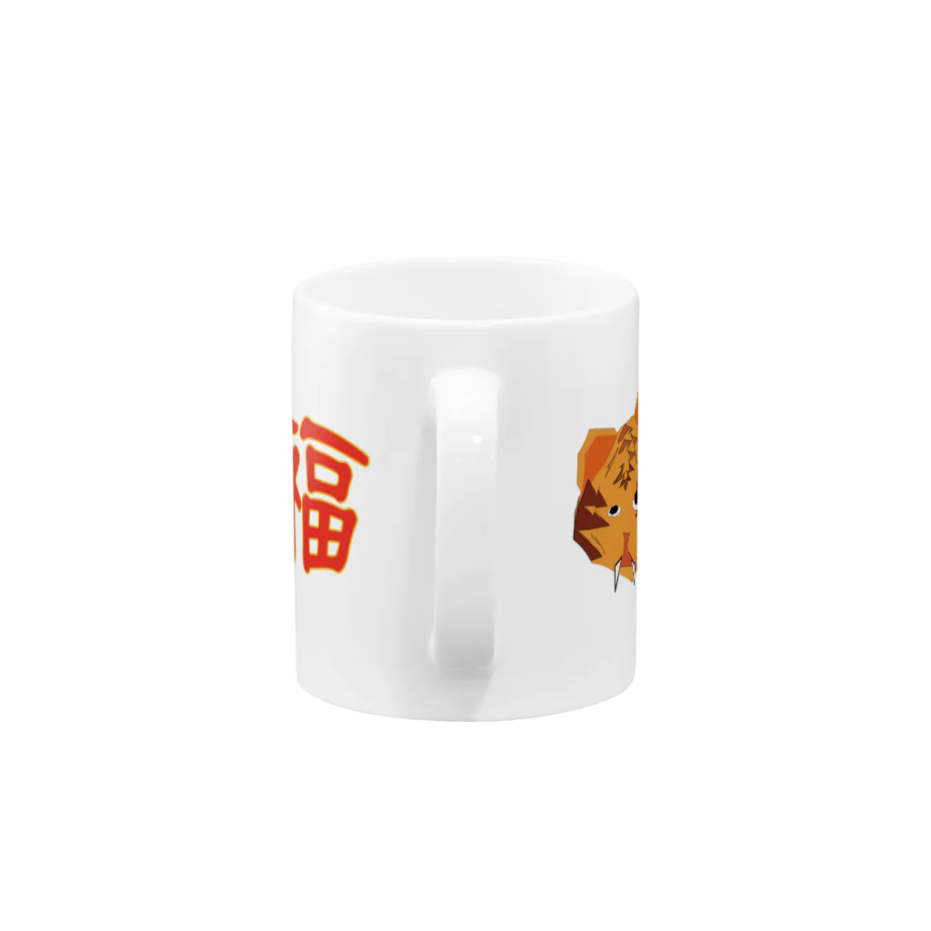 下村＝アンダーソンのTOKYO虎福ビンテージ Mug :handle