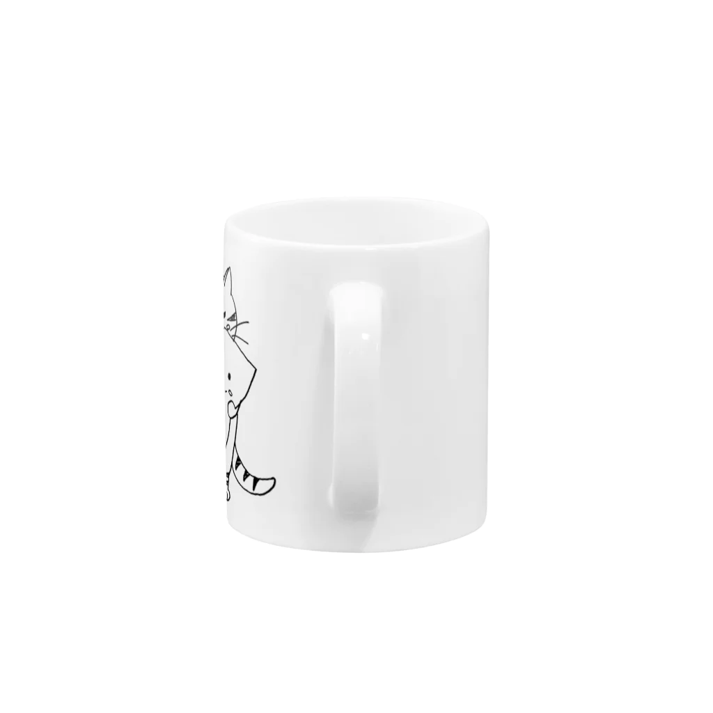 サカモトノリコのねことまくら Mug :handle