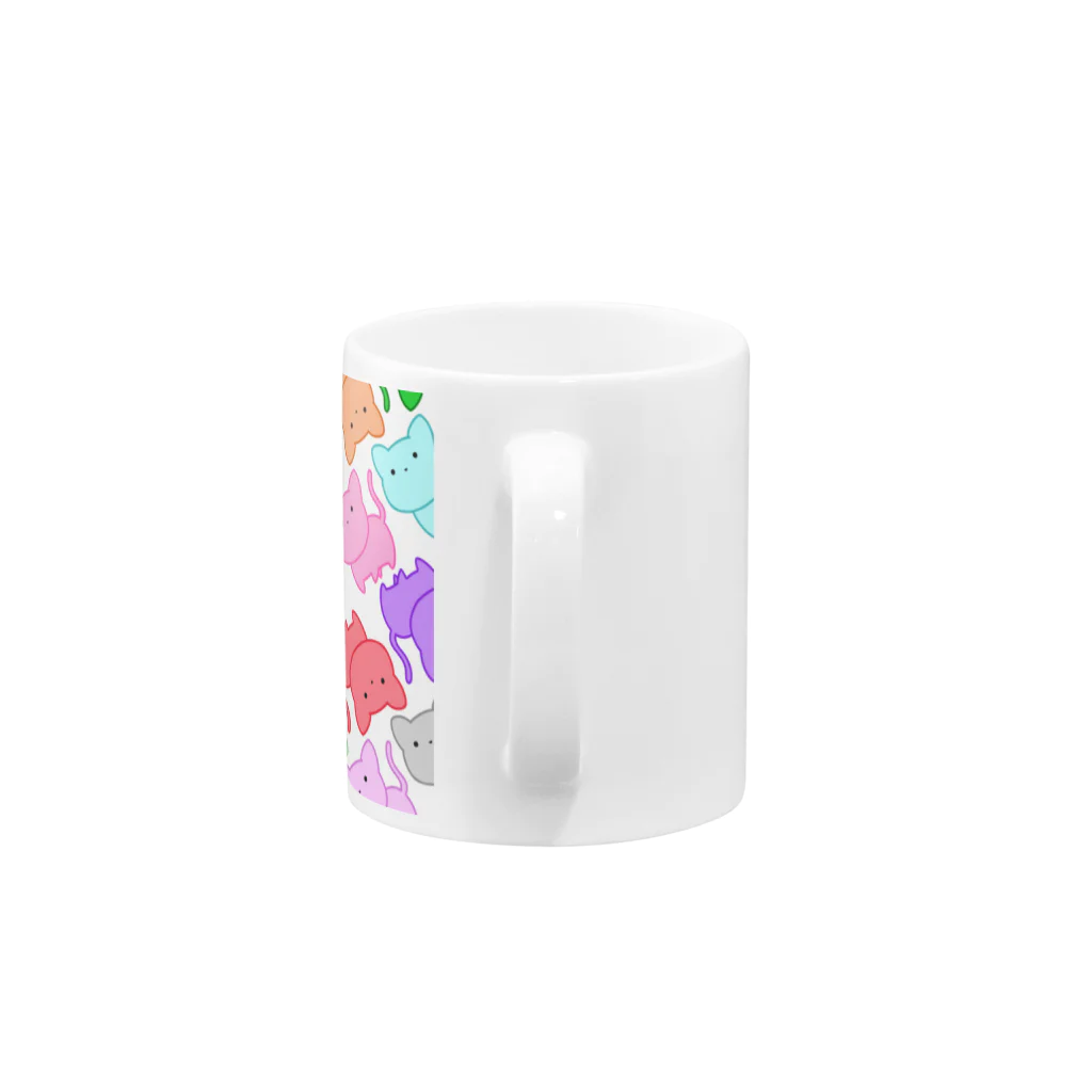 aKiraのcolorfulcat Mug :handle