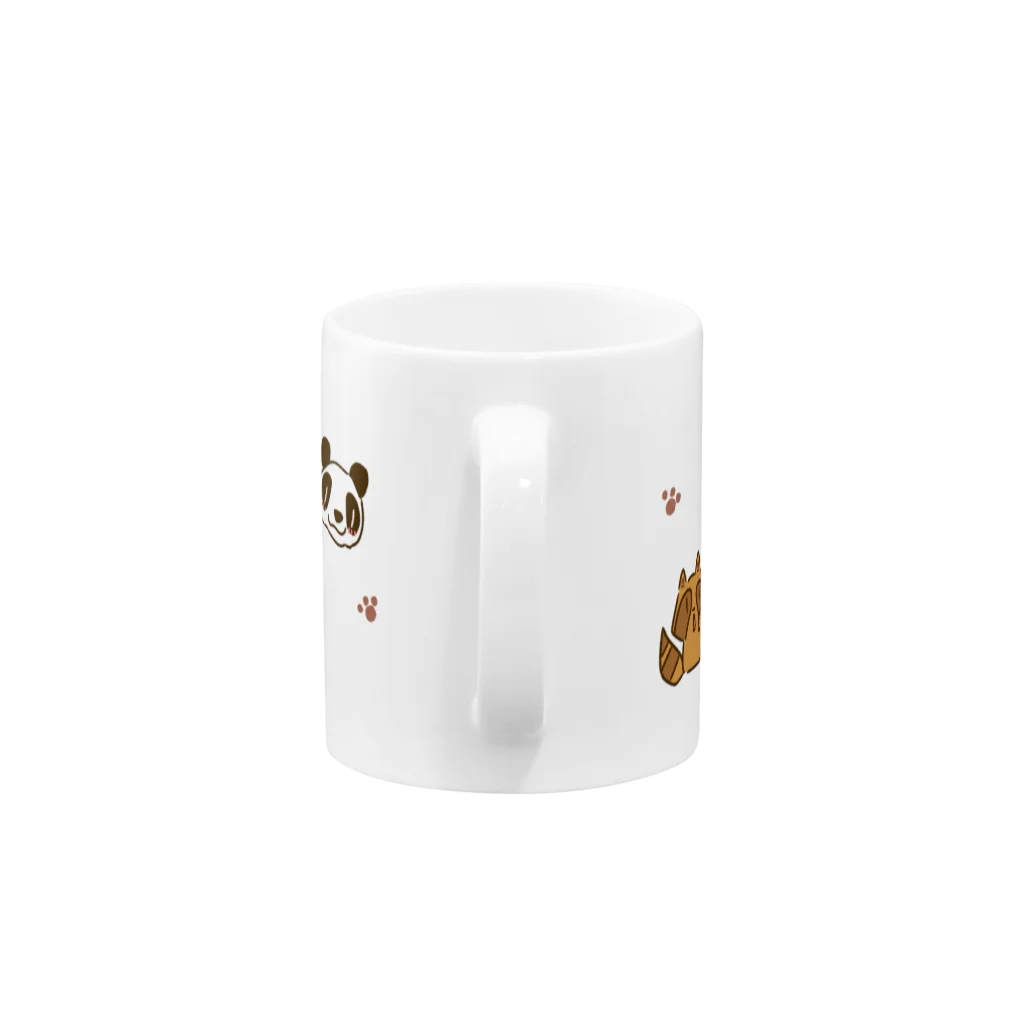 CAFE O MILKのいろんな動物せいぞろい Mug :handle