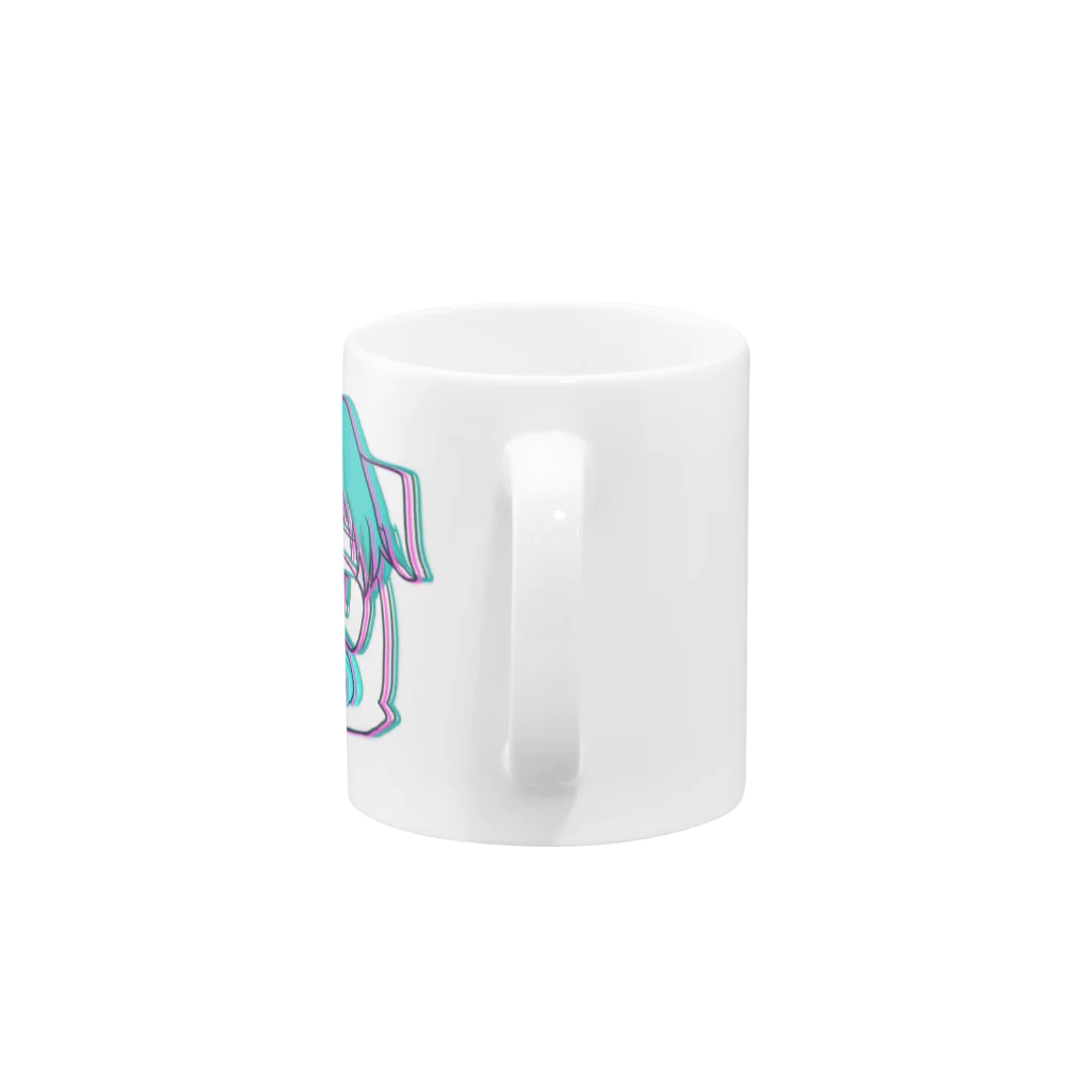 ひげののブレてるブルドッグ課長 Mug :handle