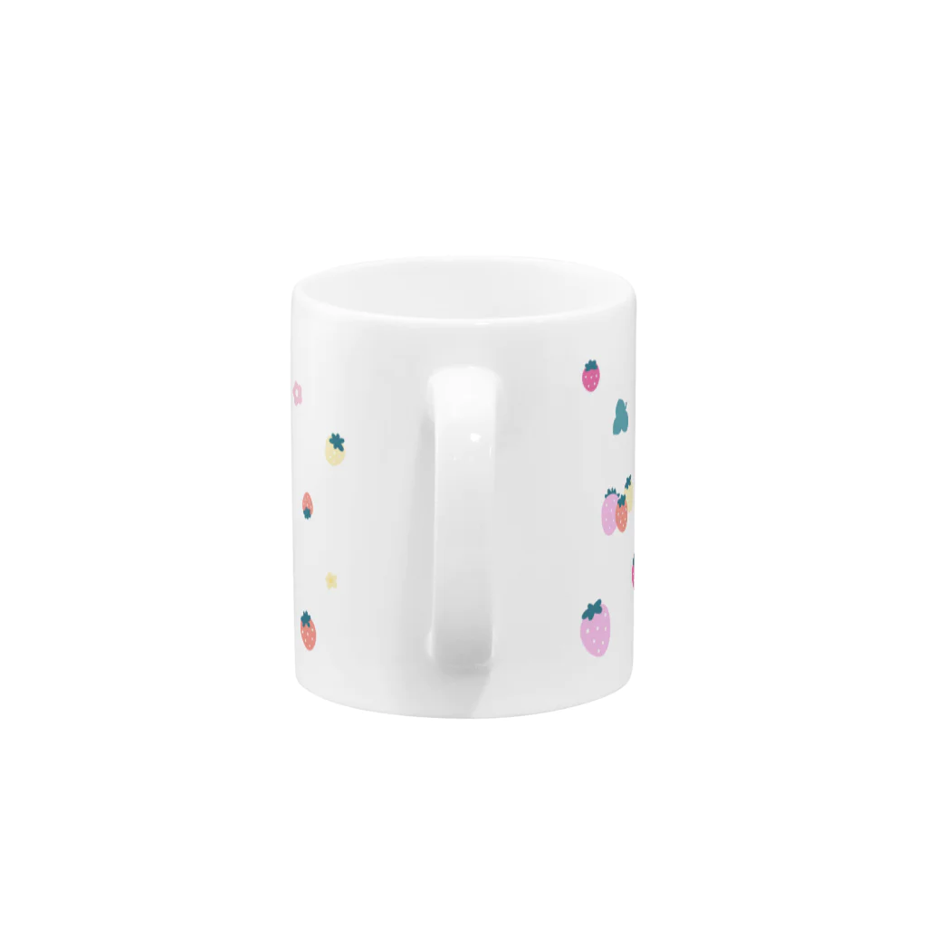 大賀一五の店のイチゴたべ隊 Mug :handle