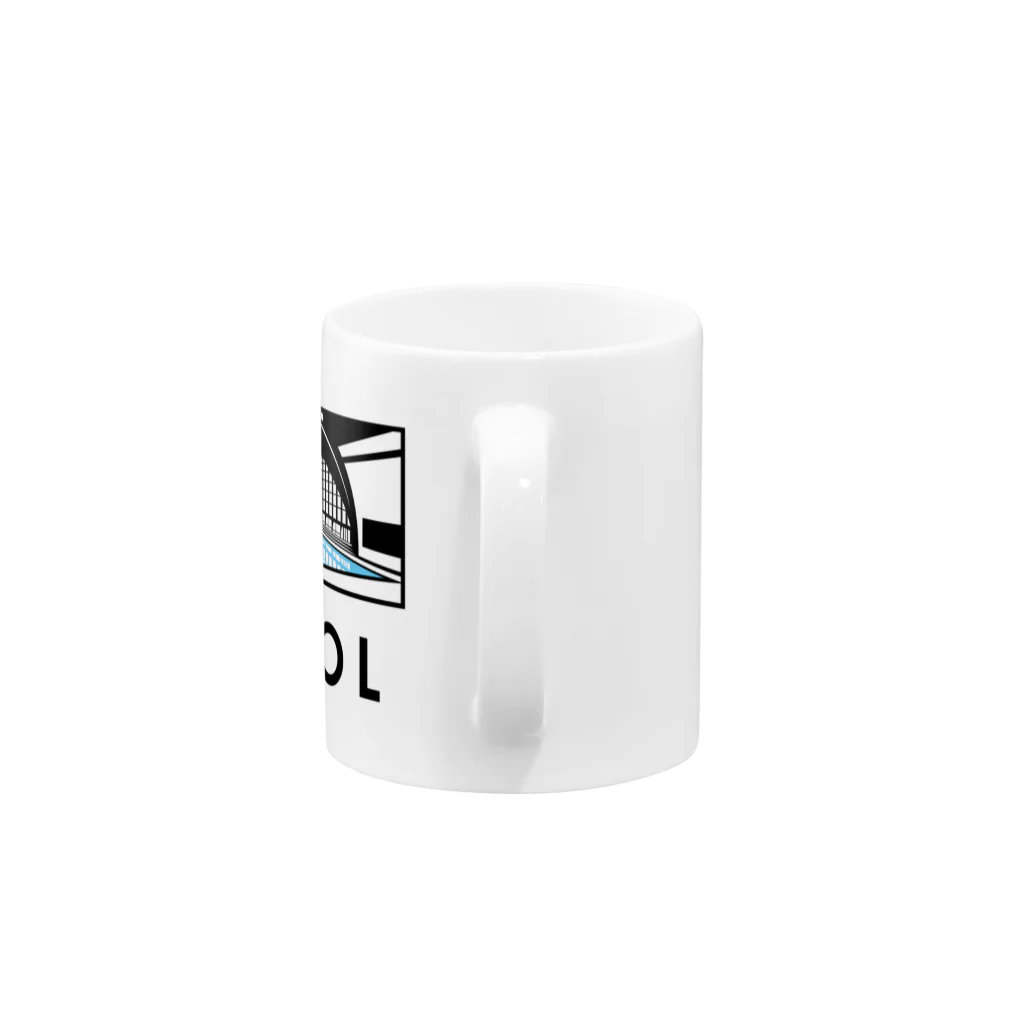 ロッキンプールのPOOL(TATSUMI) Mug :handle