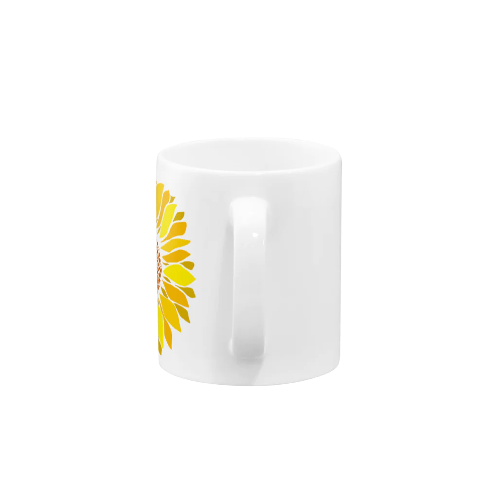綺麗な稲妻のひまわり Mug :handle