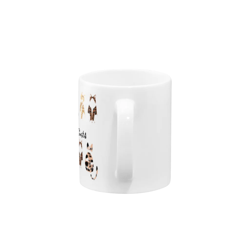 ゴシック屋↣↣ハルのカーディガンキャッツ Mug :handle