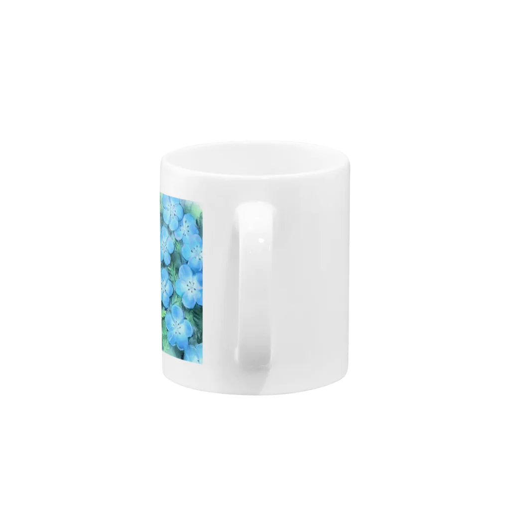 馨のネモフィラマグ Mug :handle