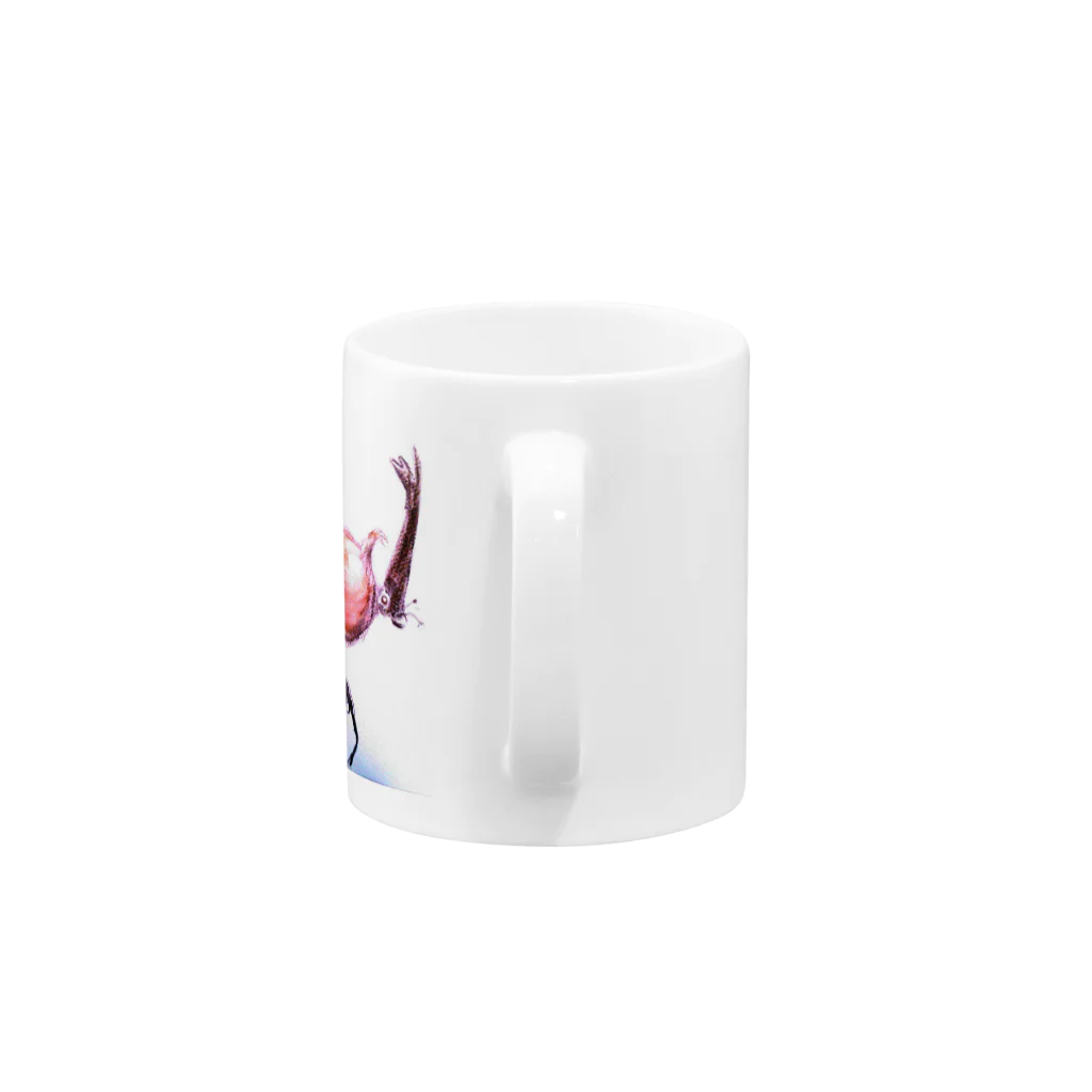 52su96のカブトムシ Mug :handle