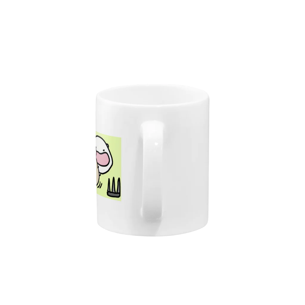 ダイナマイト87ねこ大商会のスリルを楽しむねこです Mug :handle