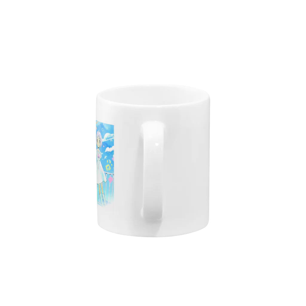 すこやかタオルケットのルミナスナイト少女 Mug :handle