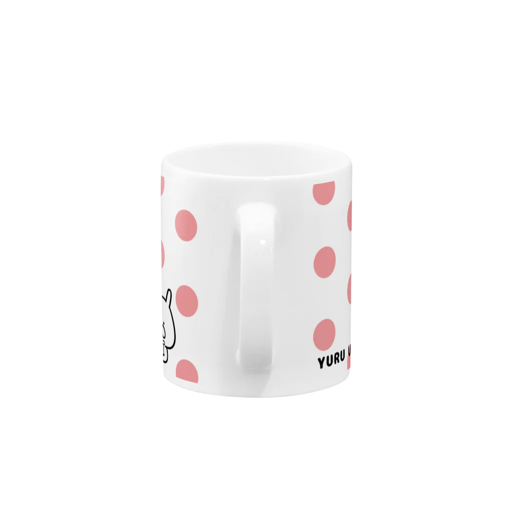 chococo_yuruusagiのゆるうさぎ　ごくごく Mug :handle