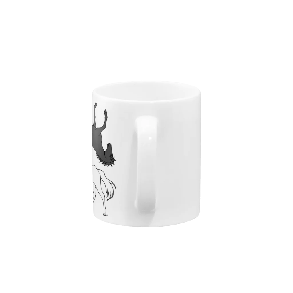 SWのBlack and White Mug :handle