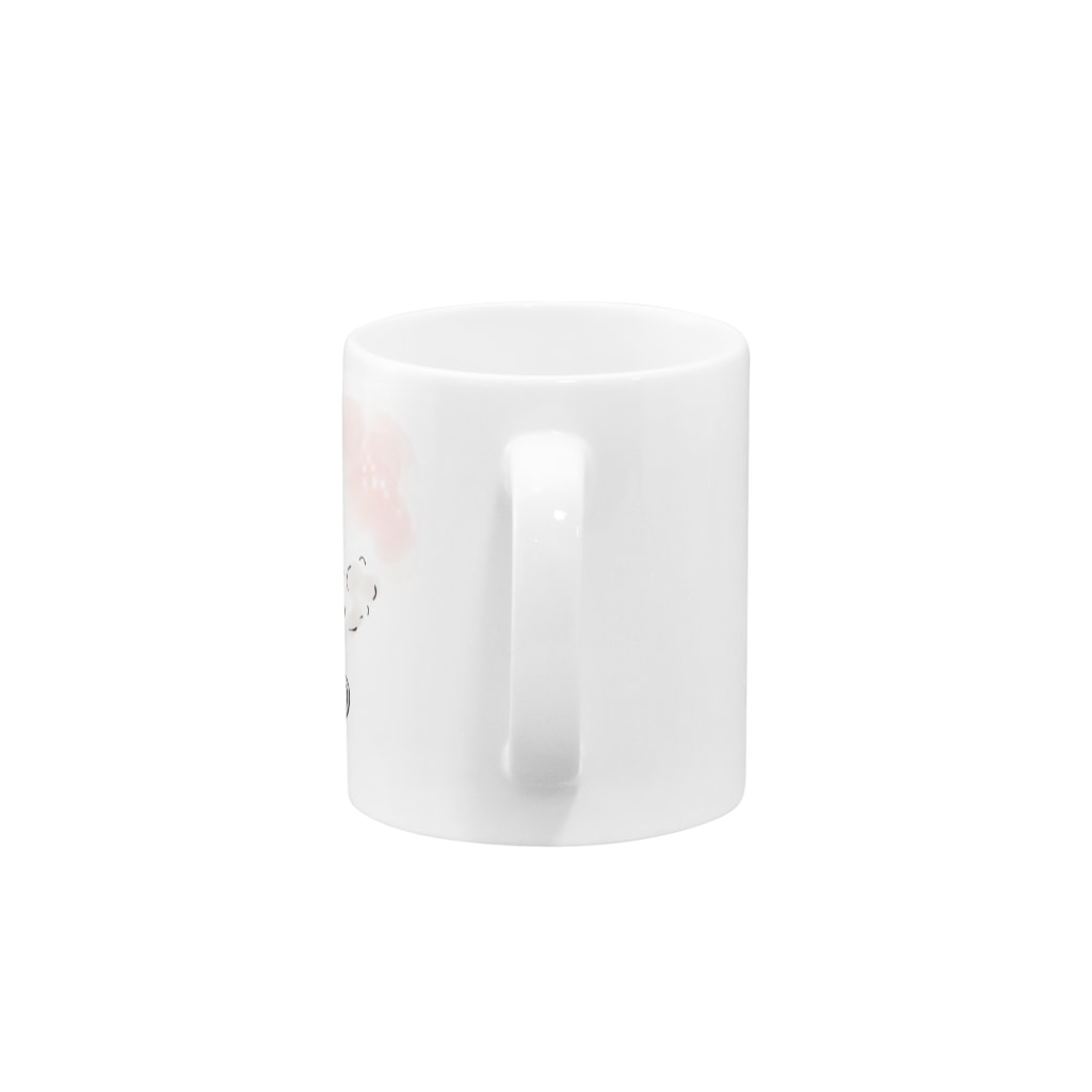 あかえほ & ちびそざいのねことねずみの喫茶店【あかえほ公式】 Mug :handle