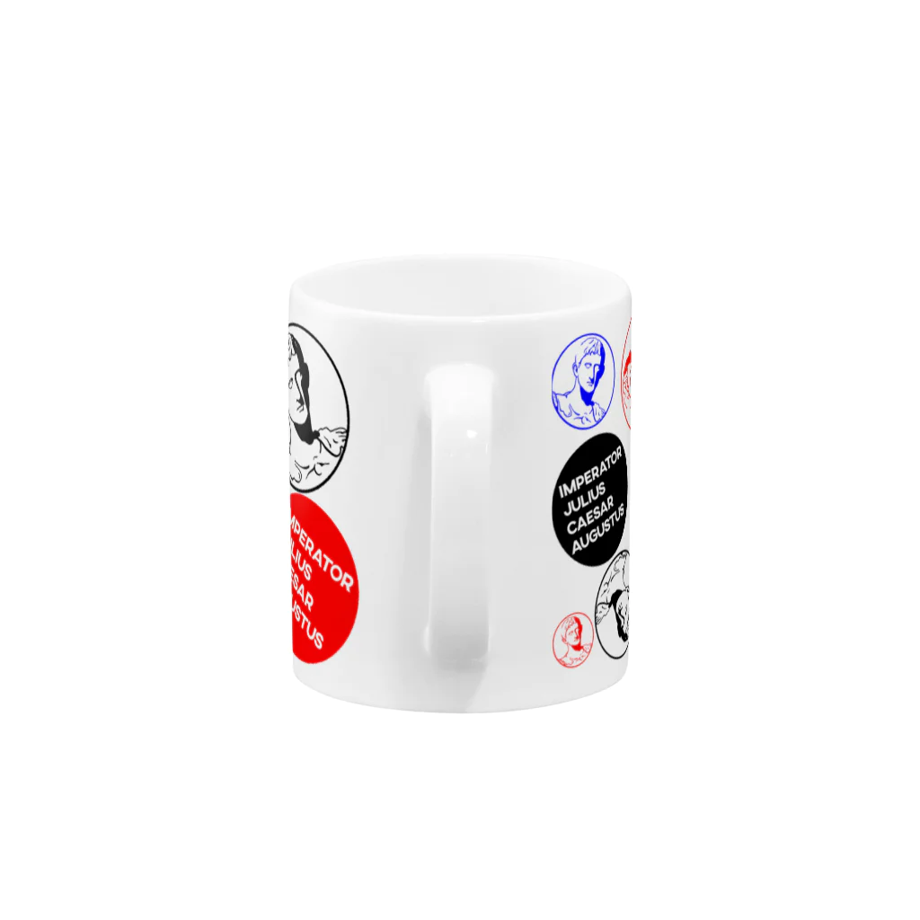 Virtunica （ウィルトゥニカ）のアウグストゥス帝(Badge) Mug :handle