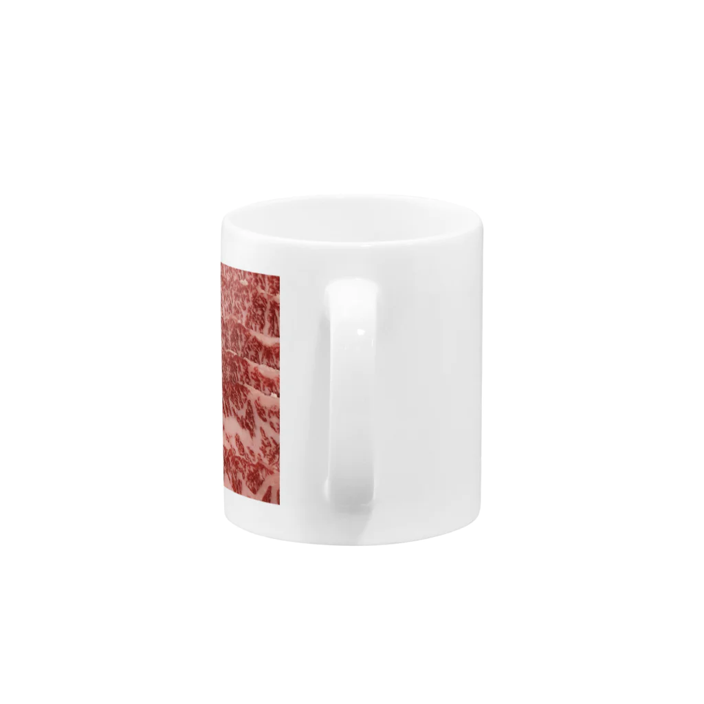 ろふの四角いお肉 Mug :handle