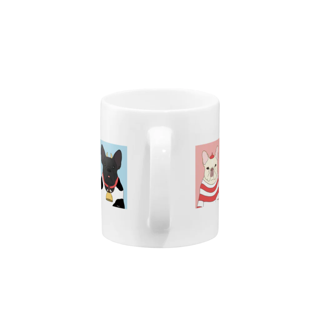 Kotapino SHOPのフレブルマグカップ Mug :handle