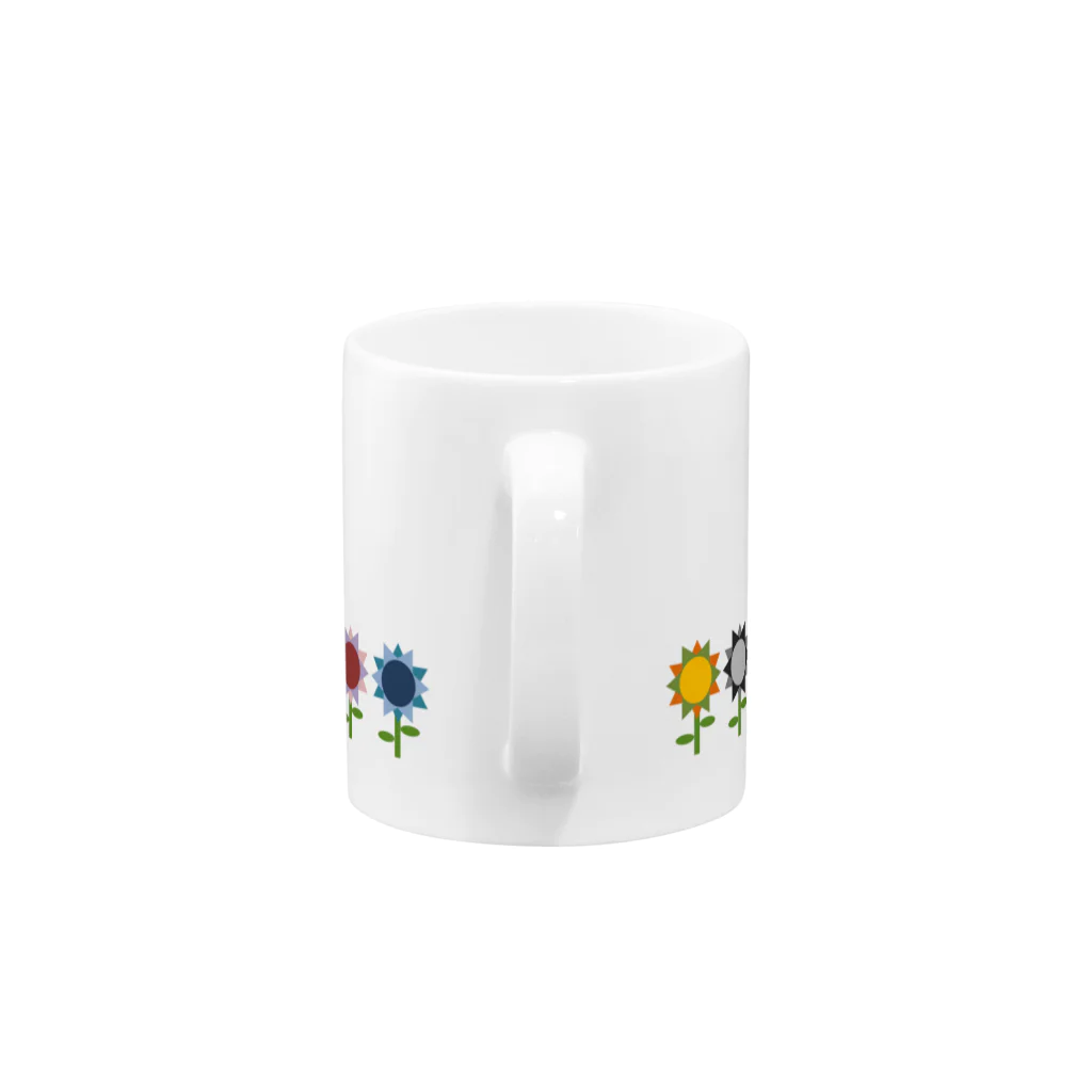 うさぎのきた道&のお花たちB Mug :handle