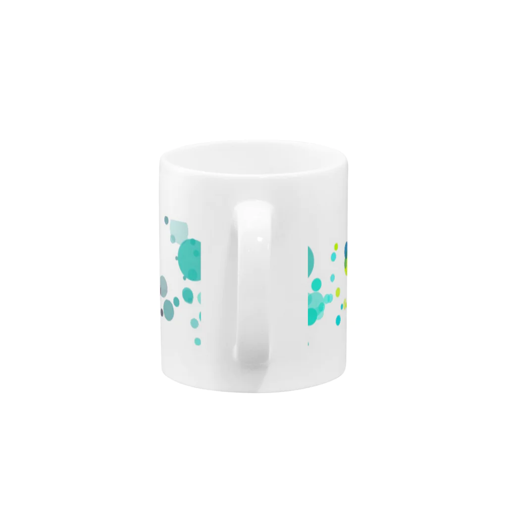 彗銀花のbubble line Mug :handle