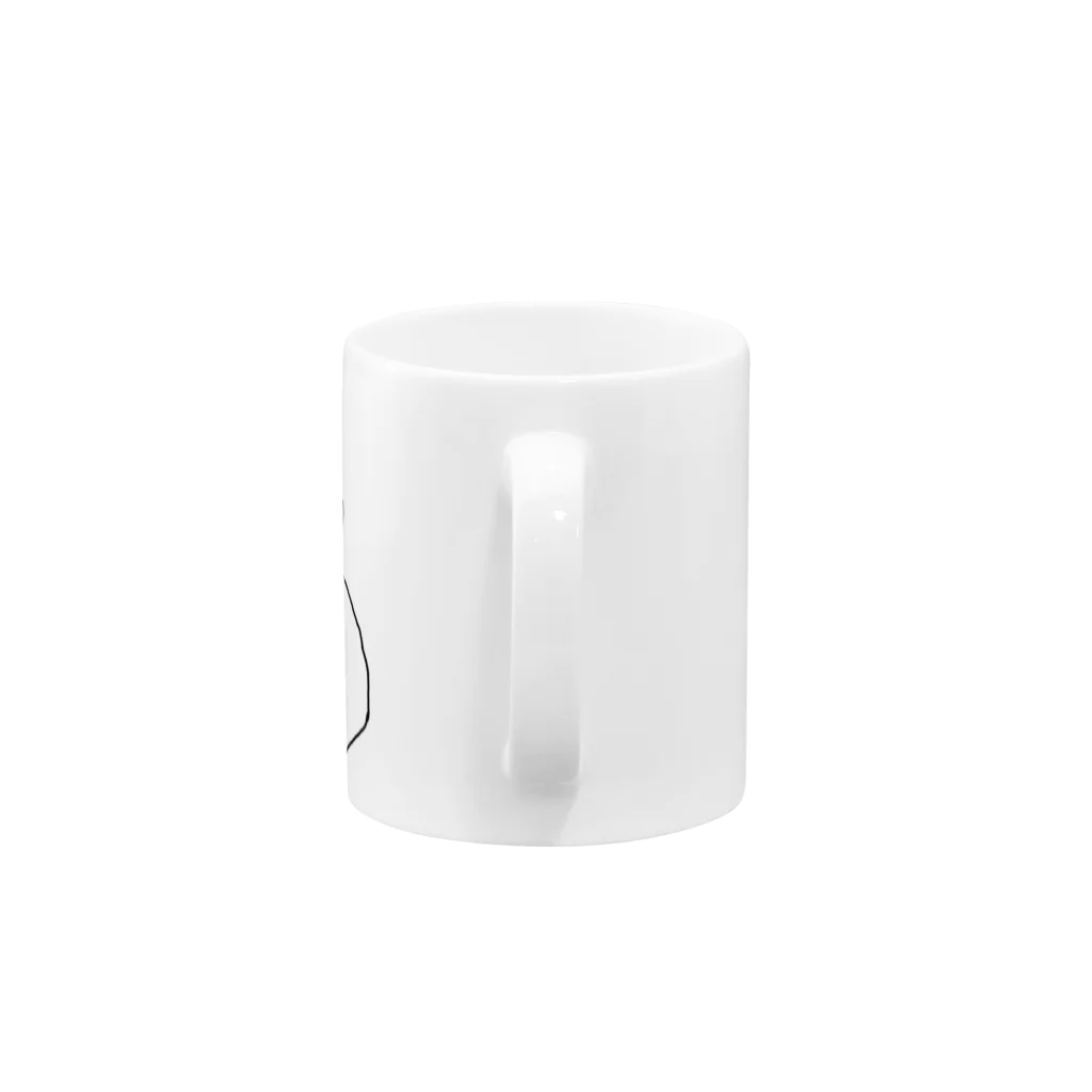 koHaruの白いフレンチプレドッグ Mug :handle