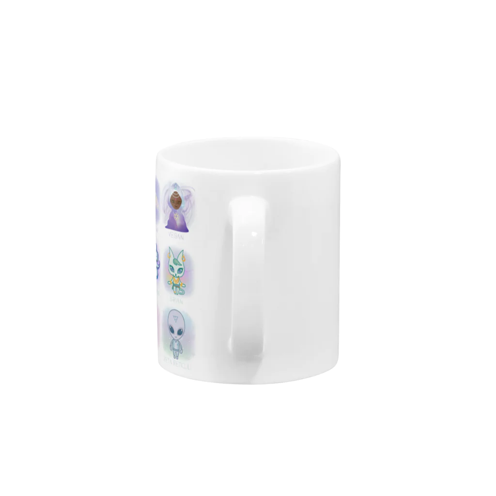 alpacca-creativeのThe Starseed（ザ・スターシード） Mug :handle