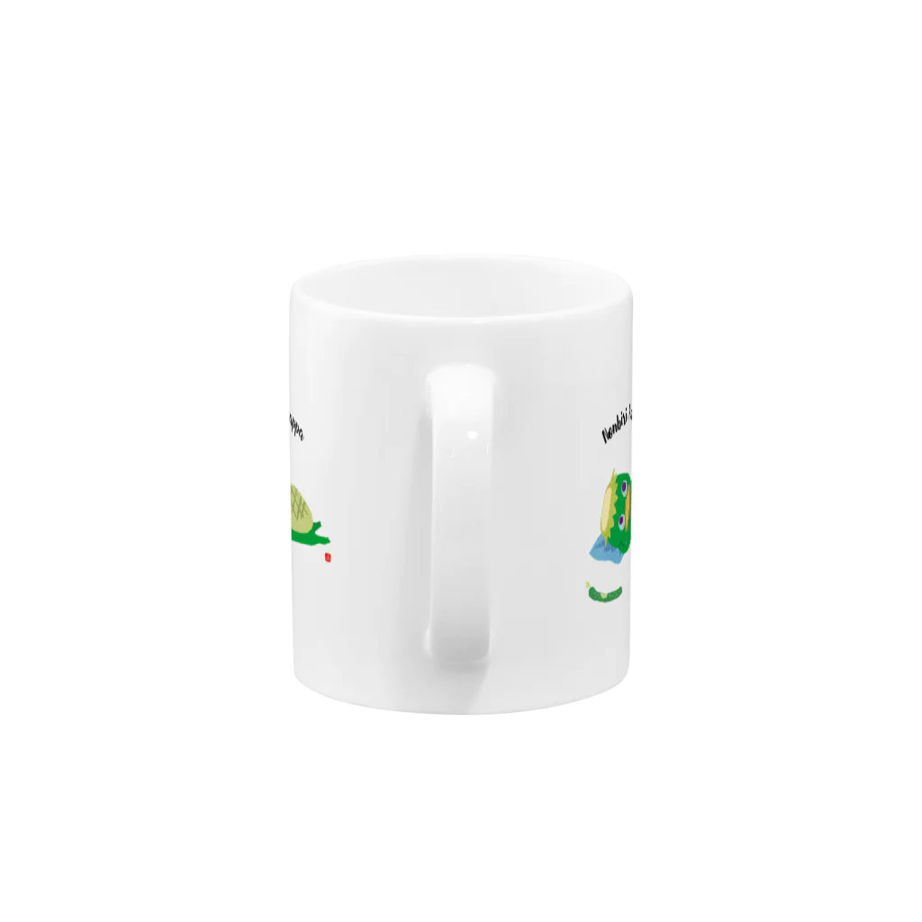 おばけ商店のおばけマグ＜のんびり河童・文字入り＞ Mug :handle