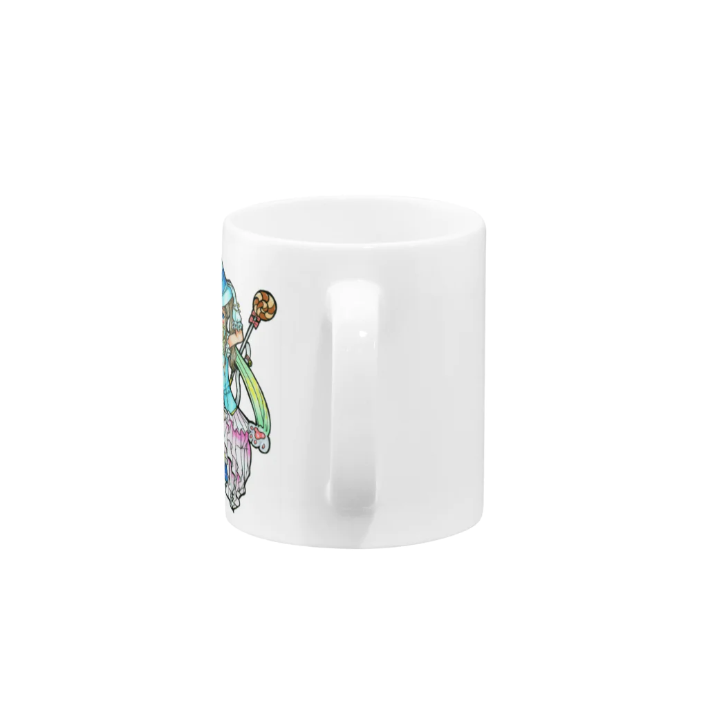 miku'ꜱGallery星猫の魔法少女miku カラー Mug :handle