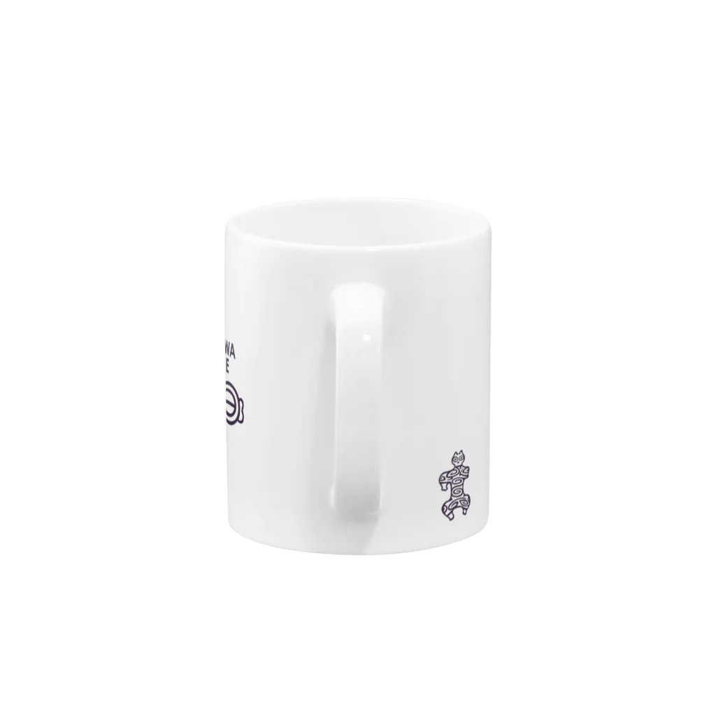 ドニワ部のDONIWA CAFE マグカップ<PURPLE> Mug :handle