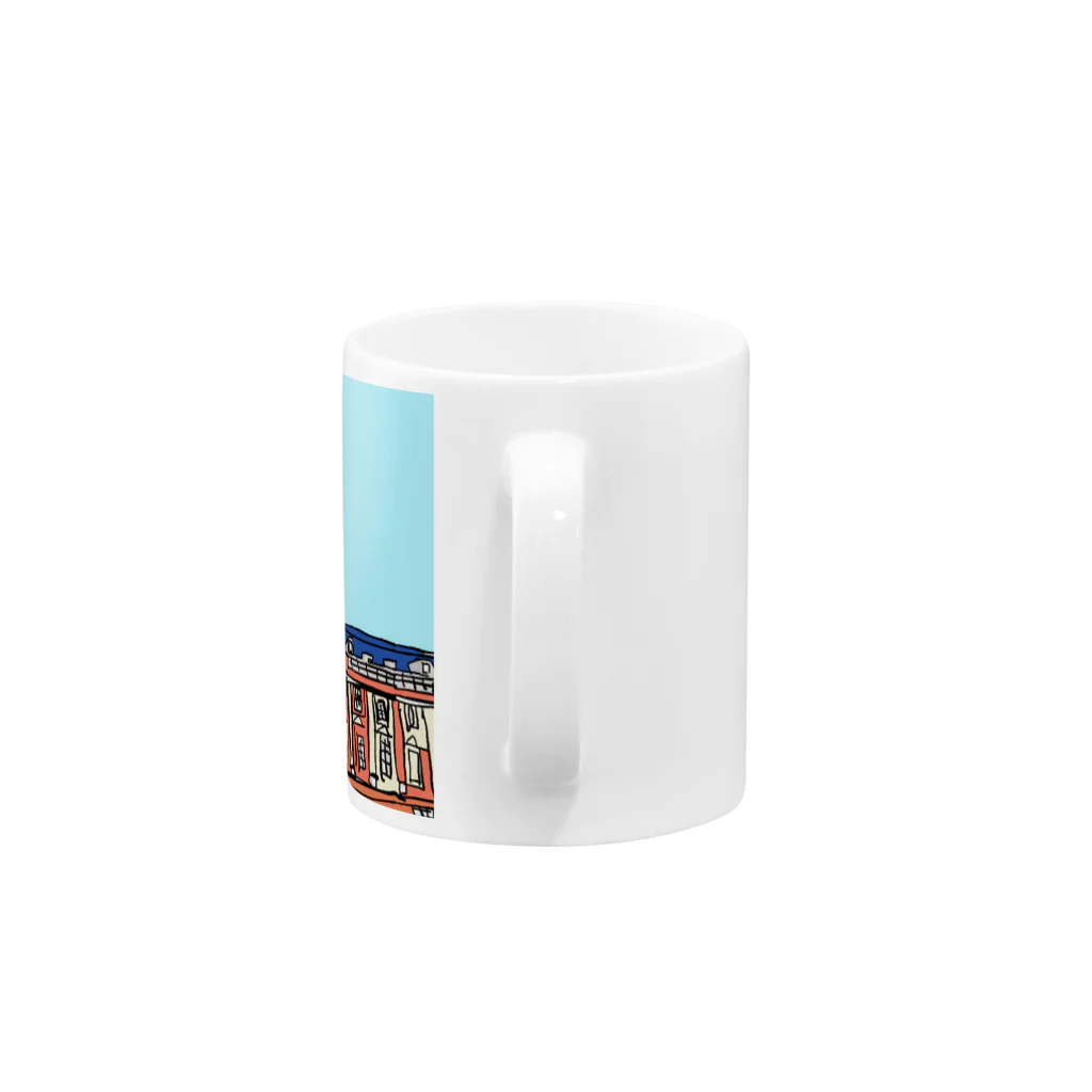 愚霊人オフィシャルのグレート平塚グッズTokyo駅 Mug :handle