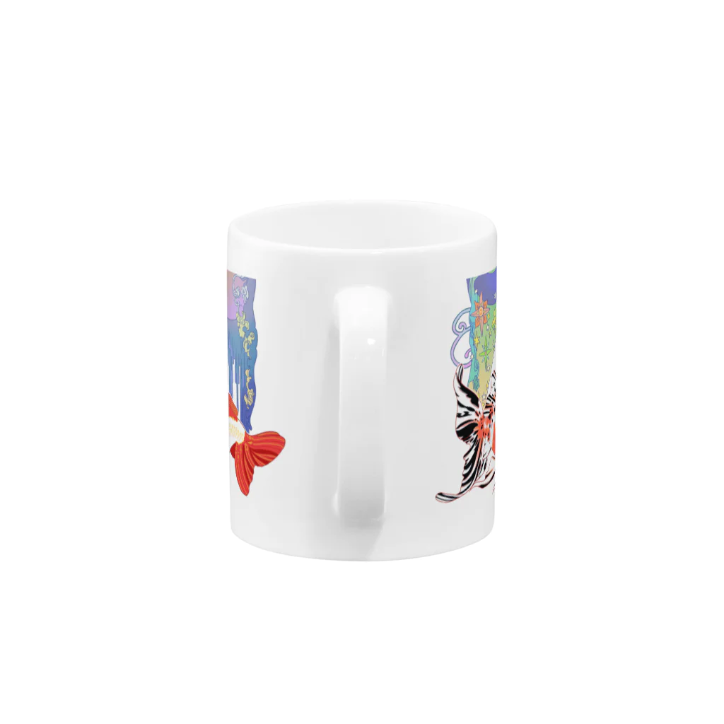 あやるの金魚たち Mug :handle