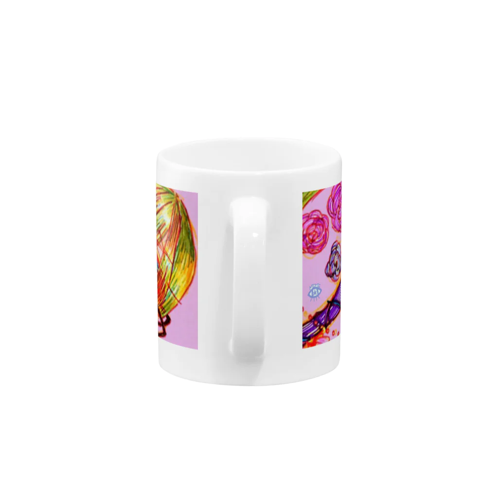 eye_のばら薔薇バラ Mug :handle