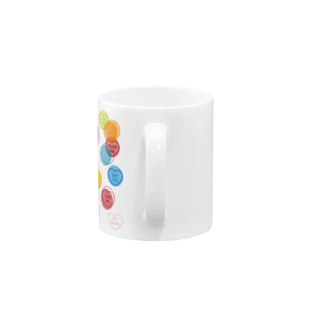 AURA_HYSTERICAのPASTELS_BADGES Mug :handle