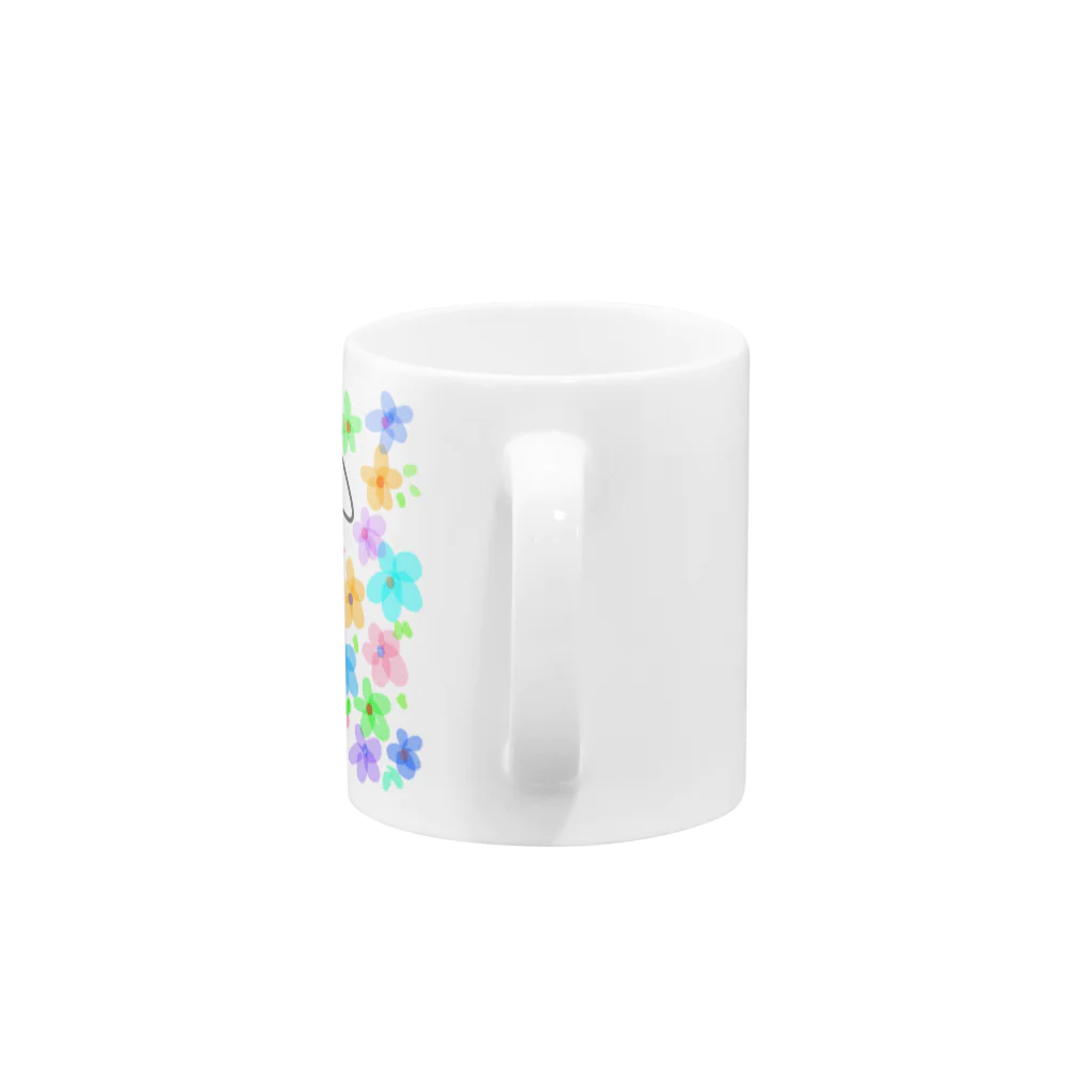 momona_のお花に囲まれて Mug :handle